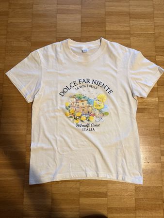 T-Shirt Amalfi Coast weiss Baumwolle Gr. S gebraucht