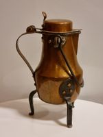 Kupfer Kaffekanne auf 3 Füßen – Vintage Deko
