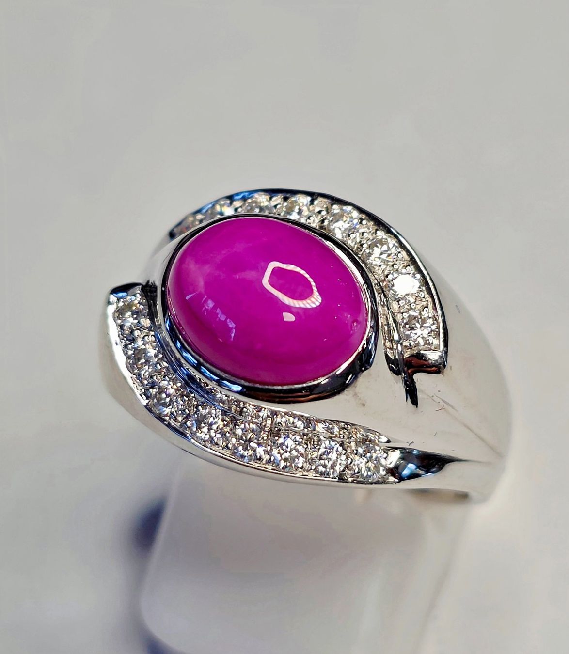 Anelli: Stern Rubin Silber Fingerring – Nuovo (secondo la descrizione) da Zürich venduto da benedikt12 3
