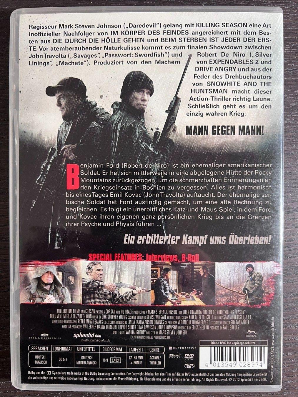 Alle DVDs: Killing Season – Gebraucht aus Zürich von FilmFreunde 1