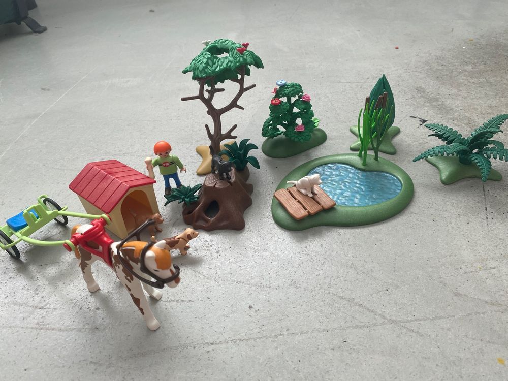 Playmobil kleine Teich mit Hundehütte 4498 6141 Kaufen auf Ricardo