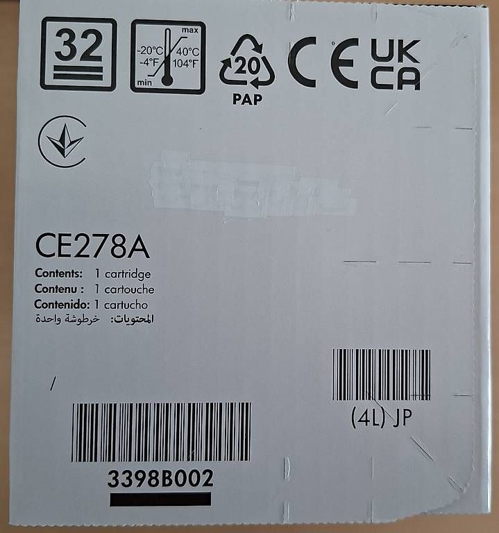 Cartucce per stampanti & toner: Toner Patrone HP Laserjet 78A – Nuovo e nell'imballaggio originale da Bern venduto da Patagonia7 2
