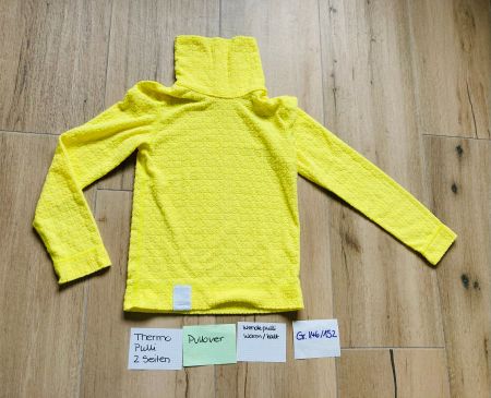 Thermowäsche Pullover kühl/kalt, Gr. 146/152, gelb