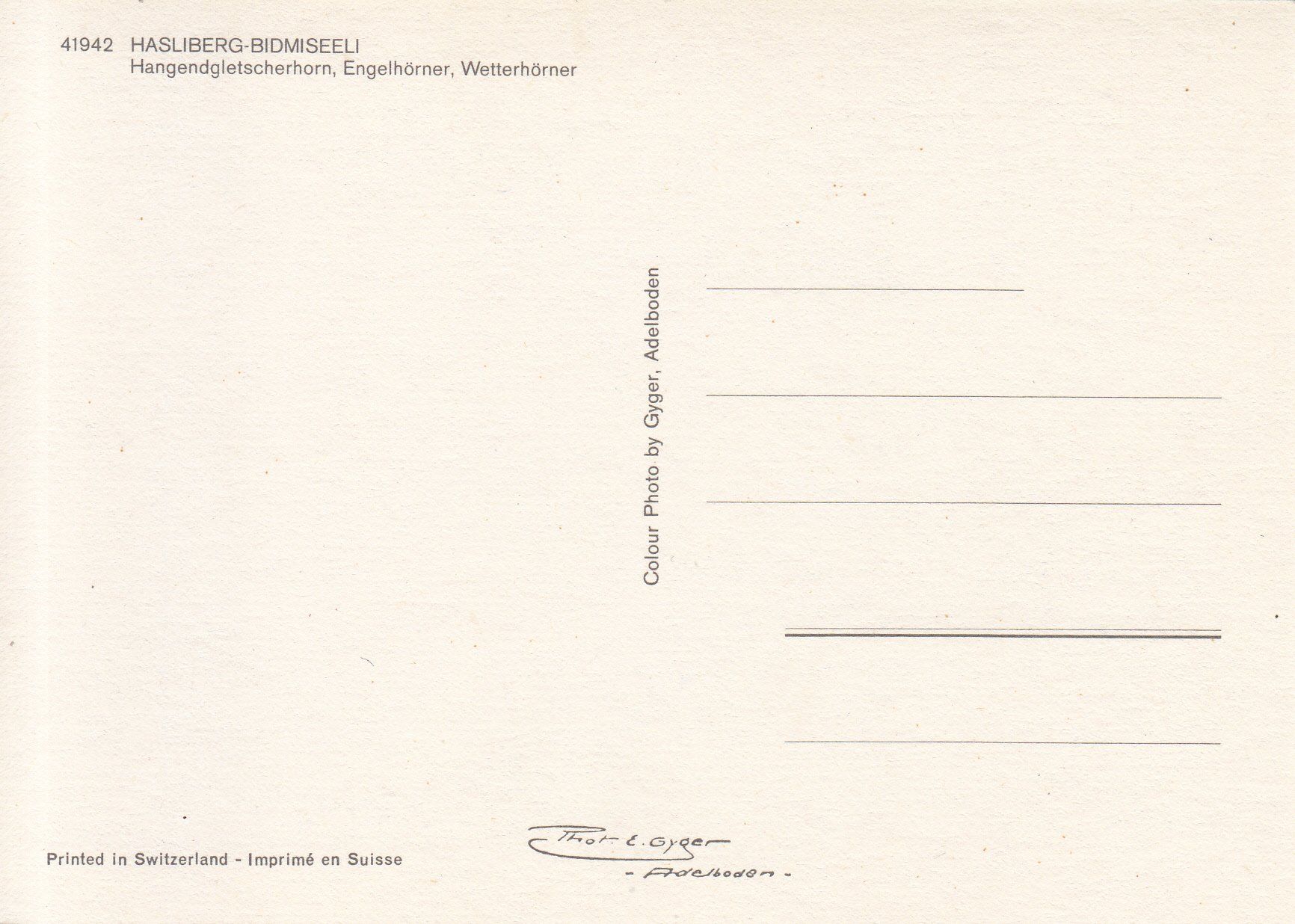 Cartoline postali: Bidmiseeli ca. 1970 – Usato da Bürglen TG venduto da StampGraf 1