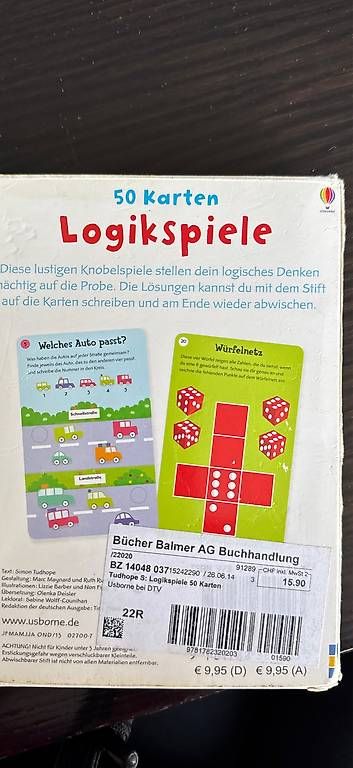 Spiele: 50 Karten Logokspiele – Gebraucht aus Baar von Fam_Baur 1