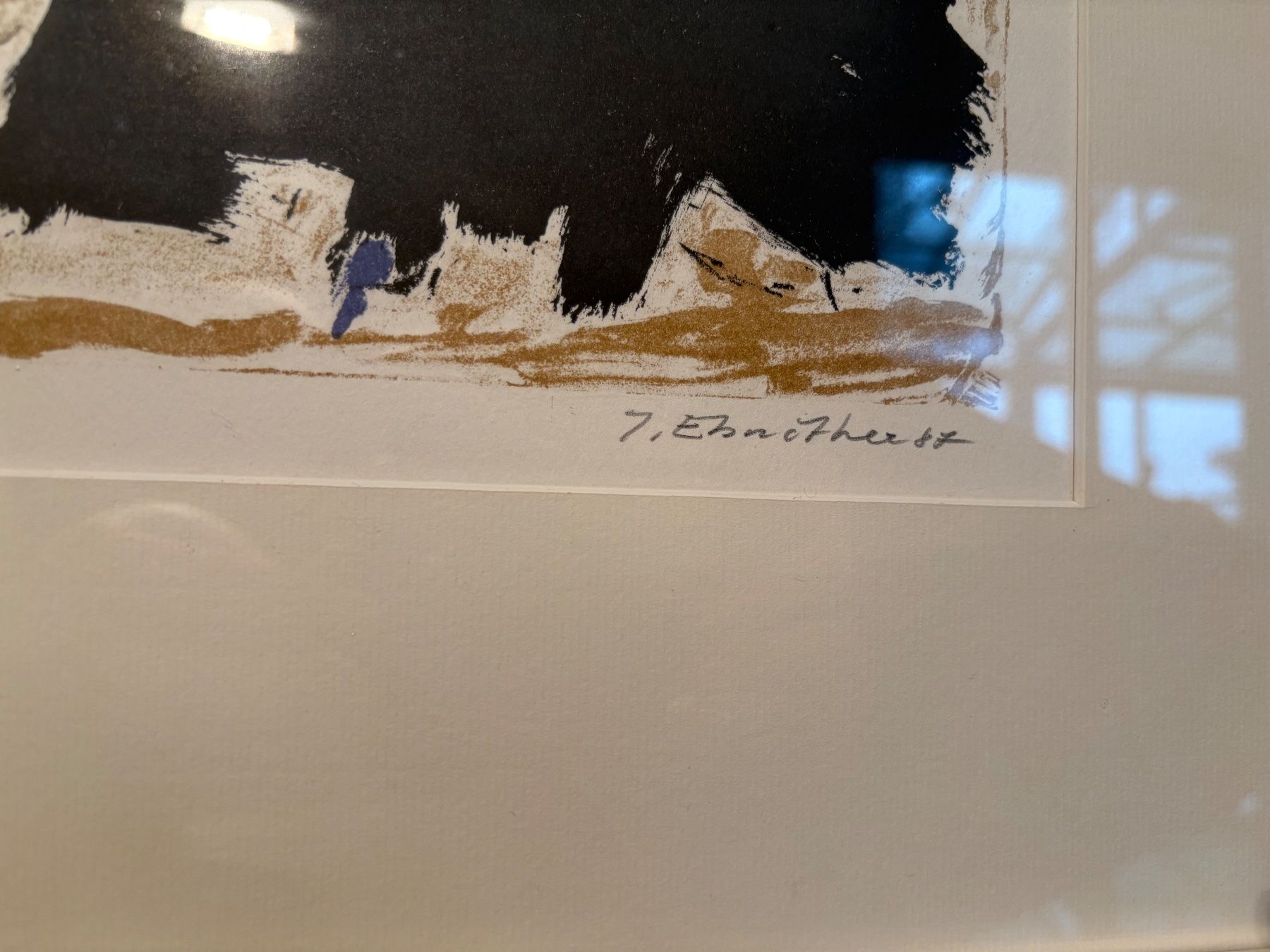 Arts picturaux & lithographies: Original Lithografie von Josef Ebnöther "Der Weg" – D'occasion à Cham par wasudami 2