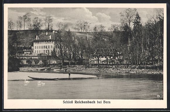 Cartoline postali: Reichenbach bei Bern, Schloss Reichenbac – Usato da Berlin venduto da bartko-reher