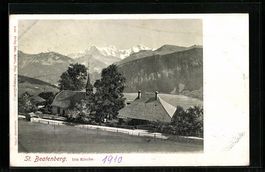 AK St. Beatenberg, Blick auf die Kirche