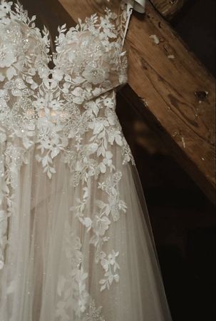 Wunderschönes A-Linien Hochzeitskleid von Modeca