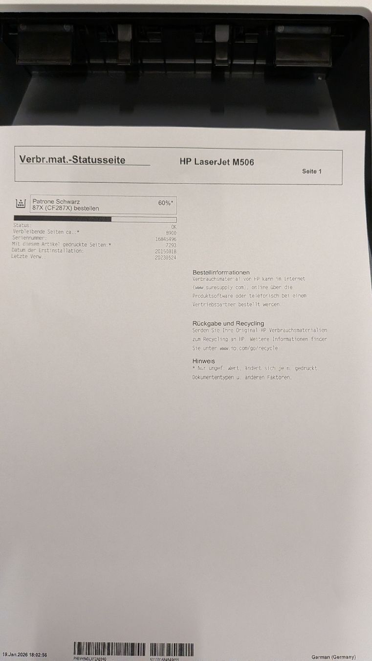 Hewlett Packard Stampanti: HP LJ M506 Printer – Usato da St. Niklausen LU venduto da Sebastian-D 4