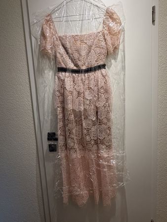 Self-Portrait dress pink lace size UK 6