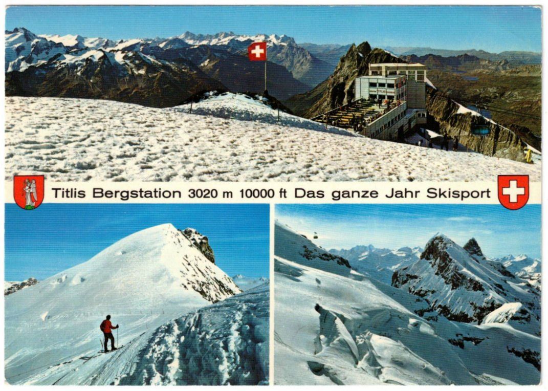 Cartes postales: Engelberg - 3 Bild AK Titlis – D'occasion à Binningen par Mountainrider