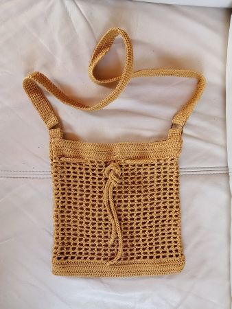 handgestrickte Umhängetasche 100%Baumwolle