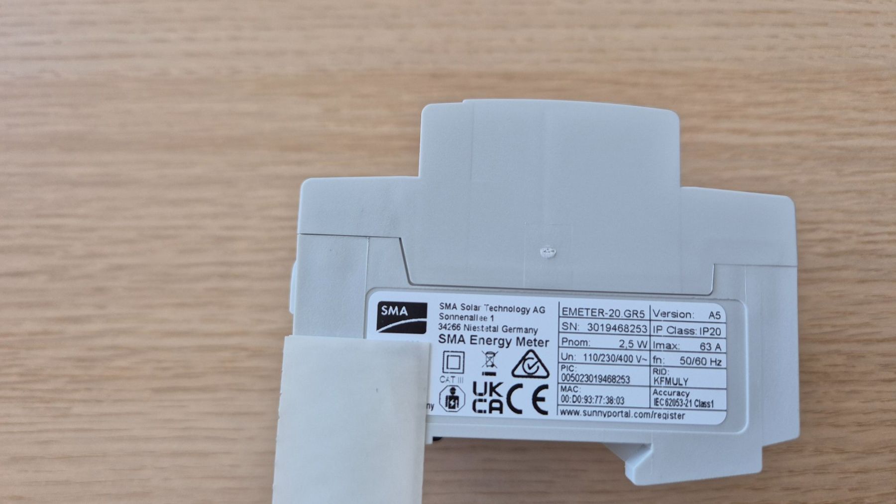 Mesurer: SMA Smart Meter "EMETER-20" – Neuf avec emballage d'origine à Sax par Rwalter77 1