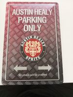 Metallic Blechschild-AUSTIN HEALY PARKING ONLY