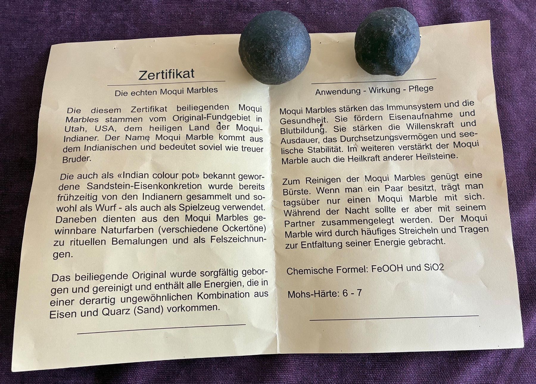 : Echte Moqui Marbles – Usato da Bäretswil venduto da robsonantik 1