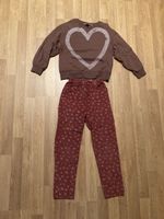 Mädchen Herz Pullover und Hose Gr. 128