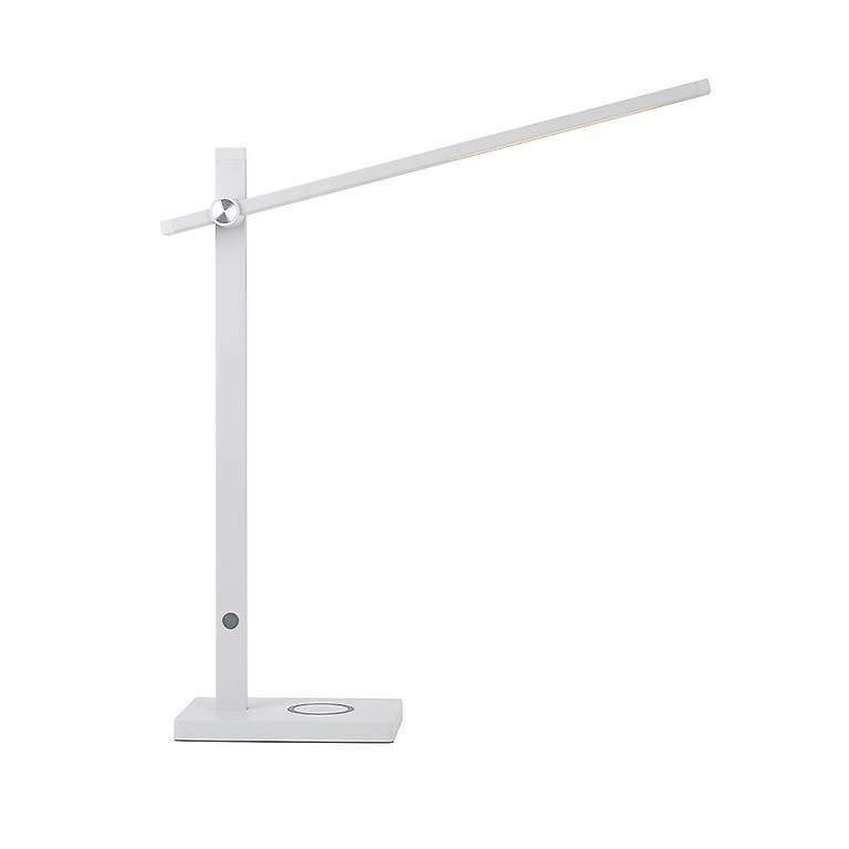 Lampes: GABELLA LED-Tischlampe hellgrau mit Wireless Charger – Neuf avec emballage d'origine à Sissach par mondilux 3