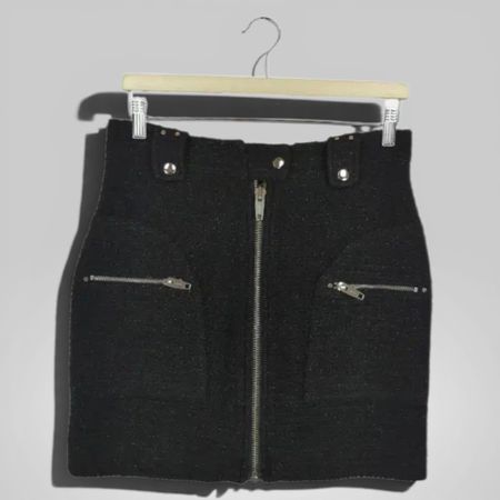 The Kooples Jupe en tweed noir  – Taille 2 (S)