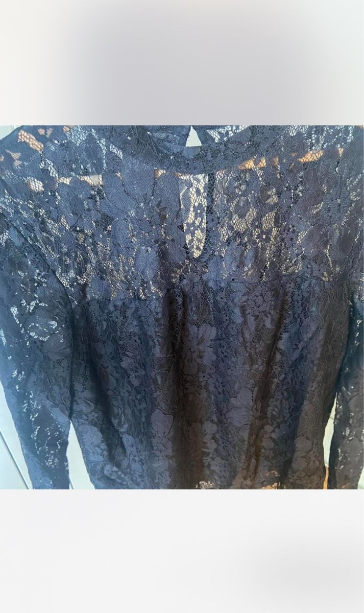 Vero Moda Blusen: Schwarze Spitzenbluse von Vero Moda, Grösse 40 – Gebraucht aus Bern von rah_fpy5 2
