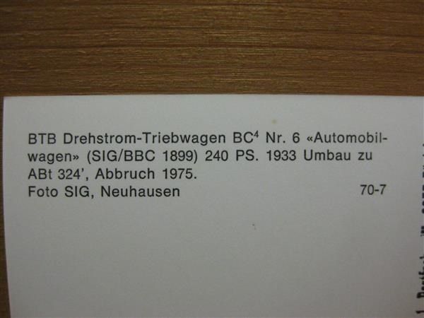 Cartoline postali: AK EB alter Drehstromtriebwagen – Nuovo (secondo la descrizione) da Malters venduto da Marosko 1
