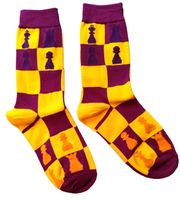 Socken Schach/Schachbrett/Schachfiguren/Quadrate/Chess