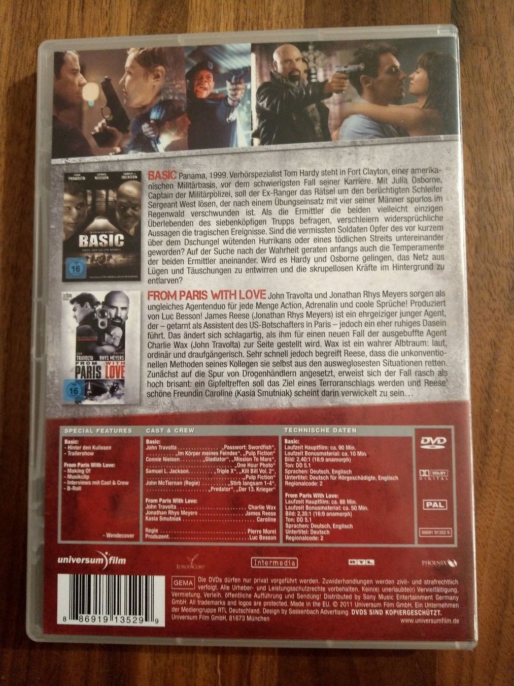 Tutti i DVDs: DVD - Basic & From Paris with Love – Usato da Rheinfelden venduto da Onyx74 1