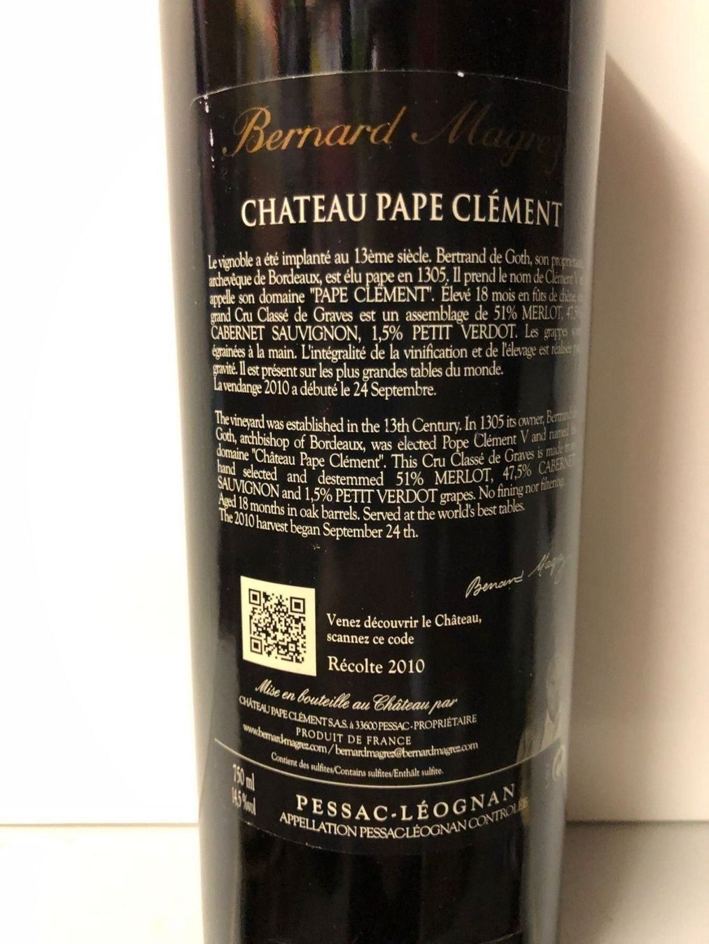 Vino: Pape Clement 2010 Robert Parker 100/100 – Nuovo (secondo la descrizione) da Siebnen venduto da Bluenight050189 2