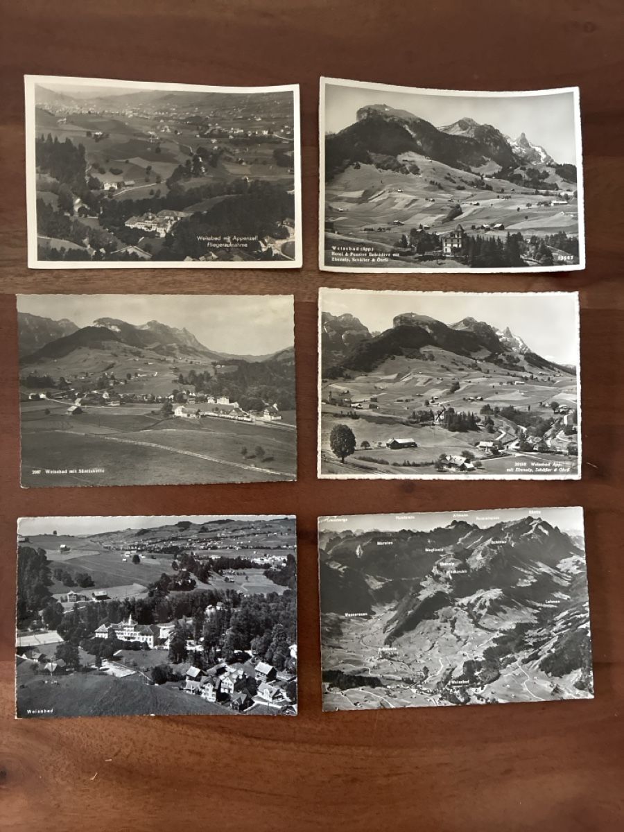 Cartoline postali: 13 Ansichtskarten Schweiz von Weissbad AP. A – Usato da Oftringen venduto da Cla.vD.74 2