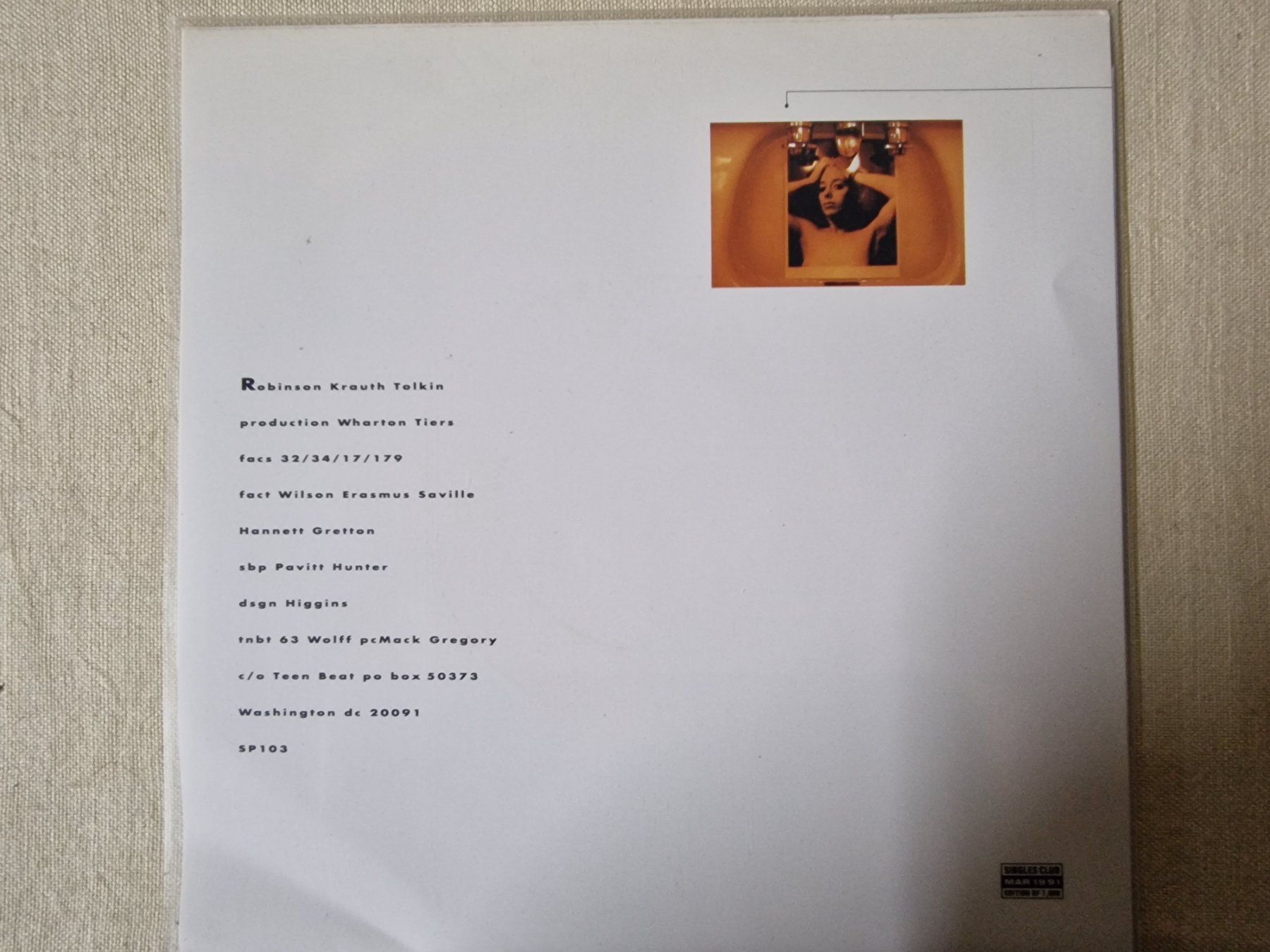 Vinyles: Unrest Single – A Factory Record – D'occasion à Root par atelier22 1