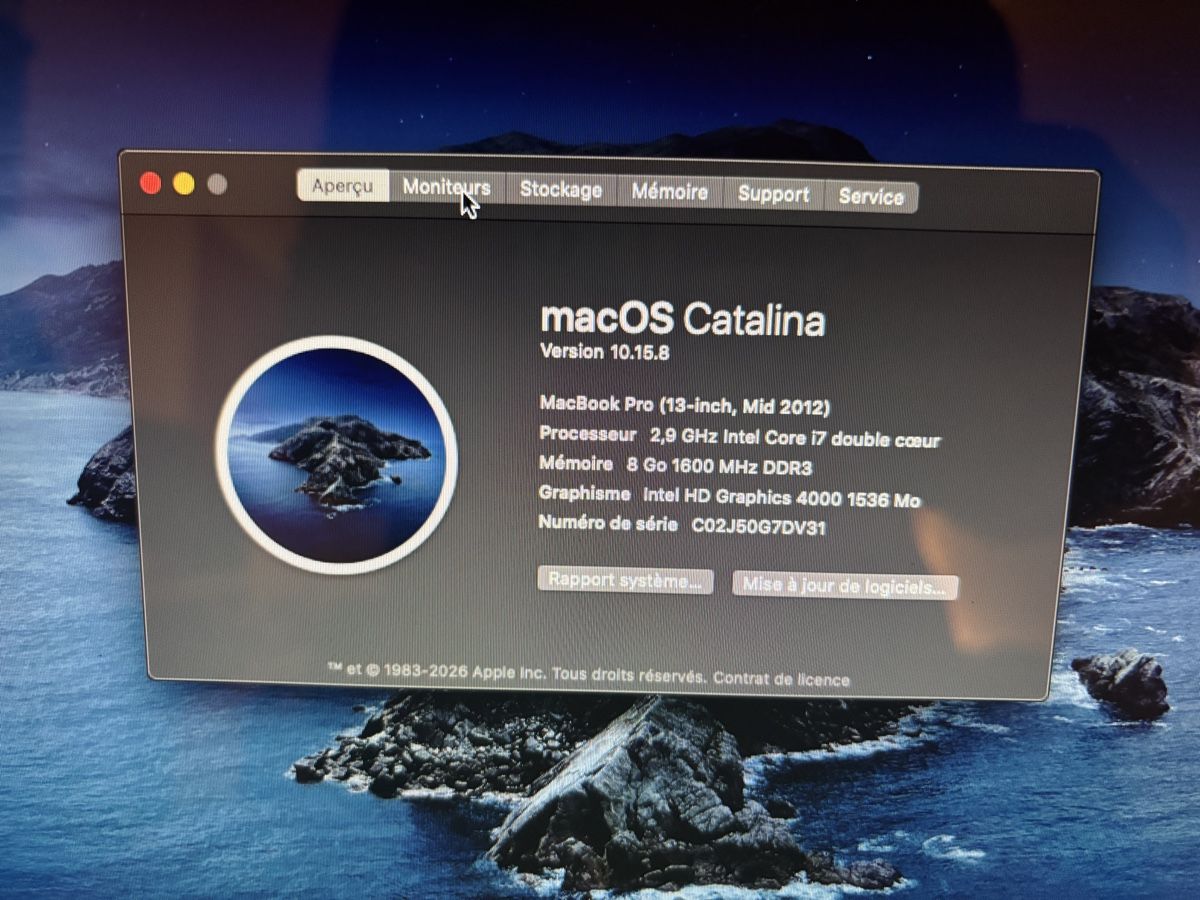 Apple Notebook: MacBook Pro 13" -  i7 2.9 GHz | 8 Go RAM | SSD – Usato da Genève venduto da Pirou212 2