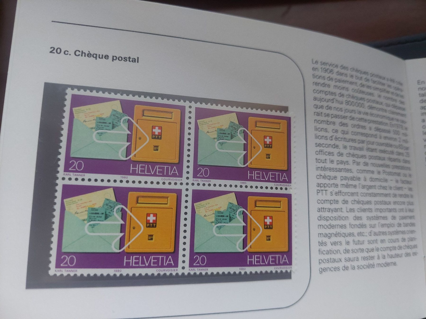 Tutti i francobolli: 1980** SOUVENIR PTT – Nuovo (secondo la descrizione) da Biel/Bienne venduto da Deboma 1