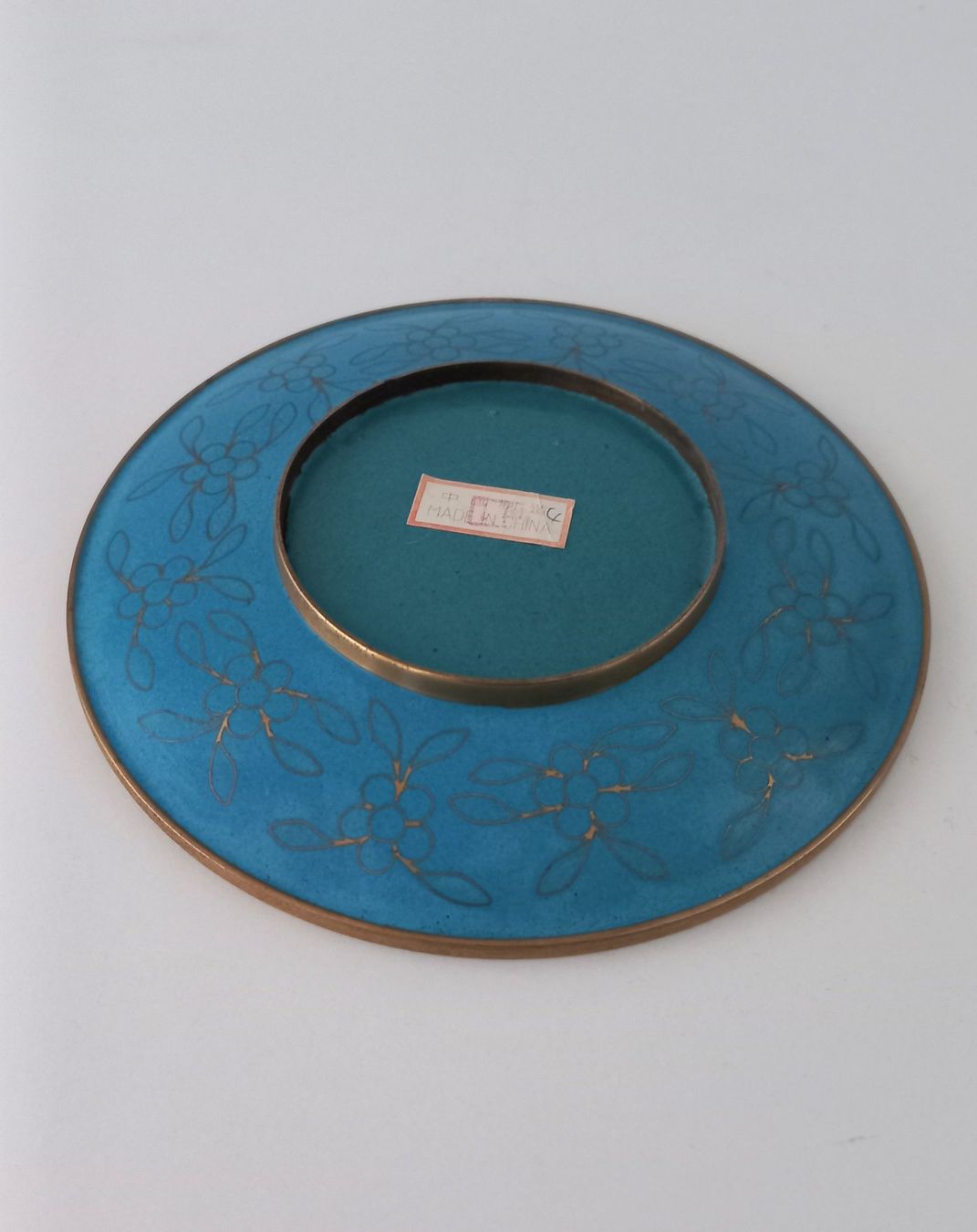 Piatti: Cloisonné Teller weiss, China – Usato da Bévilard venduto da Orscha 2