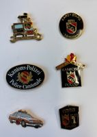 6 Polizeipins Kapo / Stapo Pins