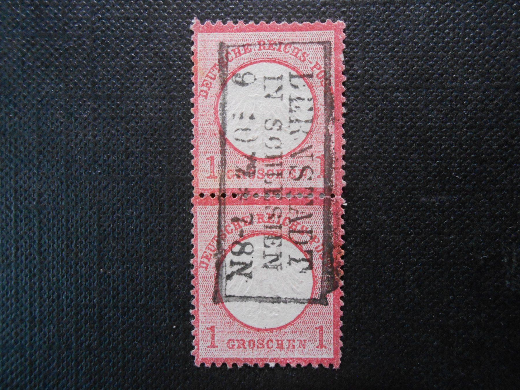 Alle Briefmarken: DR Mi 4  1Gr  2 Einheiten senkrecht  1872 – Gebraucht aus Hallwil von pkaiser44 1