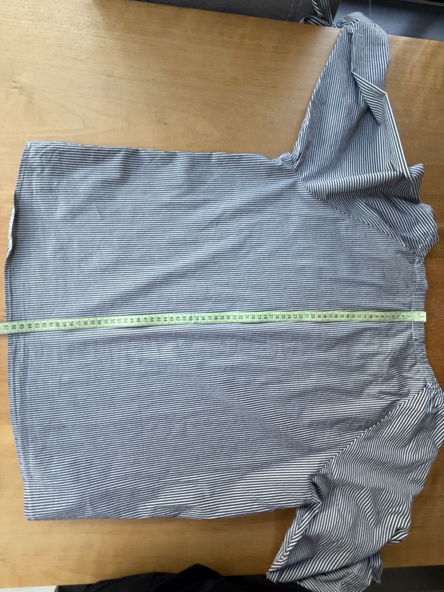 Opus Camicette: Opus Bluse gestreift dunkelgrau weiss  – Usato da Oberglatt ZH venduto da kaishu 6