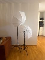 2er Set Fotostudio Licht Studioschirm Lampenstativ Softbox
