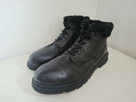 Bugatti Lederstiefel Herren EU45 Schwarz