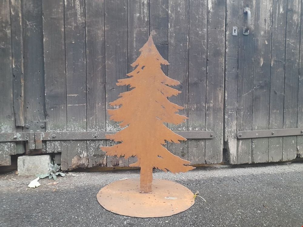 Tannenbaum aus Stahlblech angerostet (80 cm) Kaufen auf Ricardo