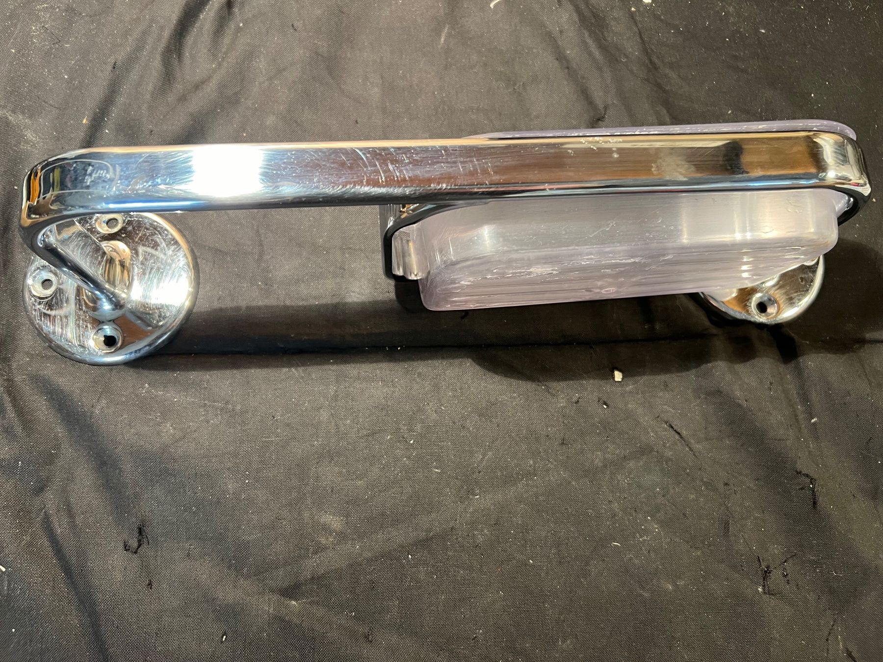 Portasapone: Chrom Seifenschale mit Halterung, Vintage – Usato da Niederrohrdorf venduto da ledergerber 2