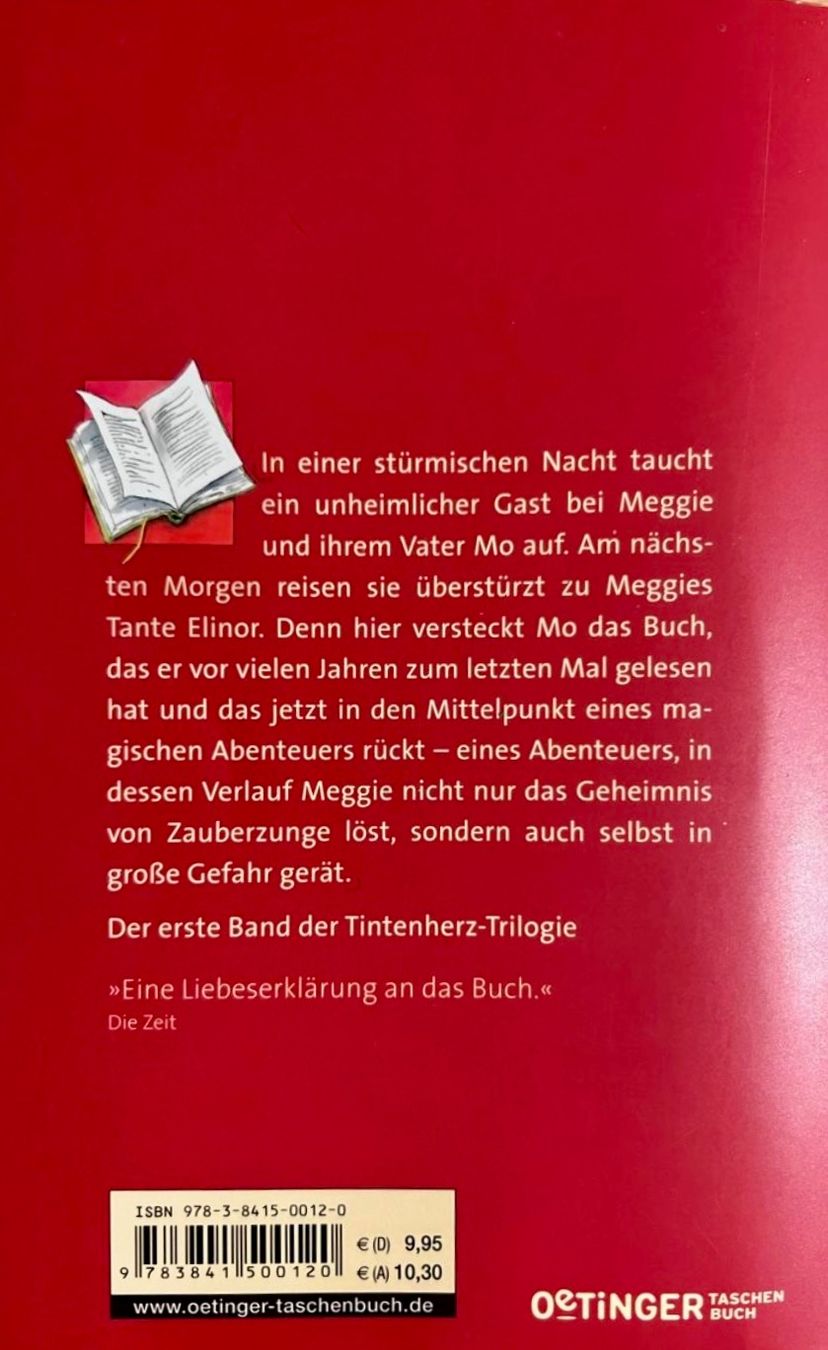 Libri: TINTENHERZ - CORNELIA FUNKE - TASCHENBUCH – Nuovo (secondo la descrizione) da Buchs AG venduto da fischli610 1