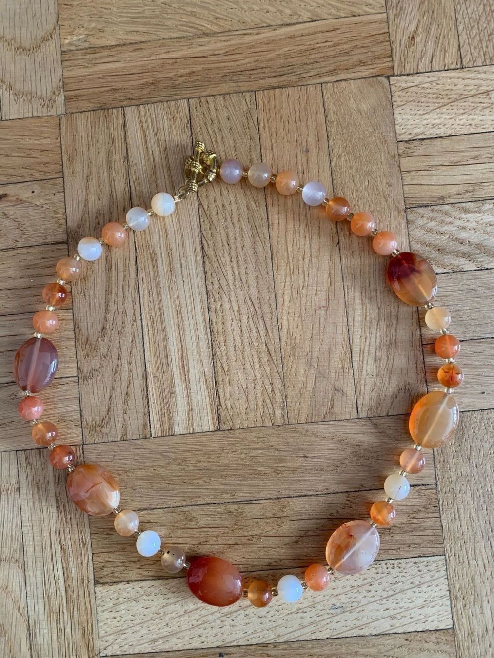 Catenine: Kette mit Karneol – Nuovo (secondo la descrizione) da Birsfelden venduto da Exclusivity 1