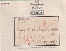 St. GALLEN  ! Wertbrief ! sehr selten !!