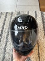 MTR Motorradhelm schwarz, Grösse S