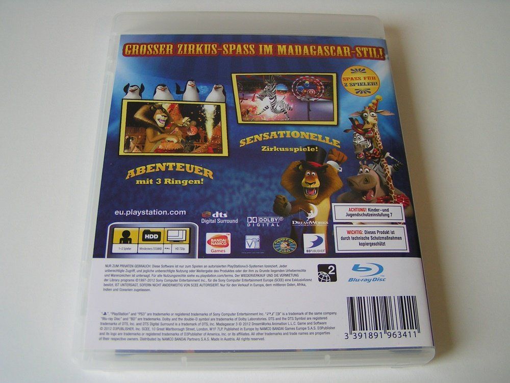 Sony Giochi: Madagascar 3 PS3 Spiel - Flucht durch Europa – Nuovo (secondo la descrizione) da Pfungen venduto da Himbogame 1
