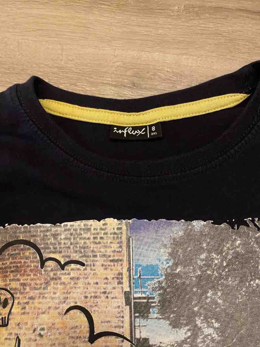 Pullover & Sweatshirts: Pull noir avec motif imprimé taille 128 – Neu (gemäss Beschreibung) aus Chamoson von Pince26 1