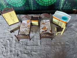 Alte, Puppenstuben-Möbel-Set,70er Vintage von JEAN.W.GERMANY