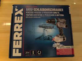Perceuse à percussion Ferrex 20 V – 50 Nm – sans batterie