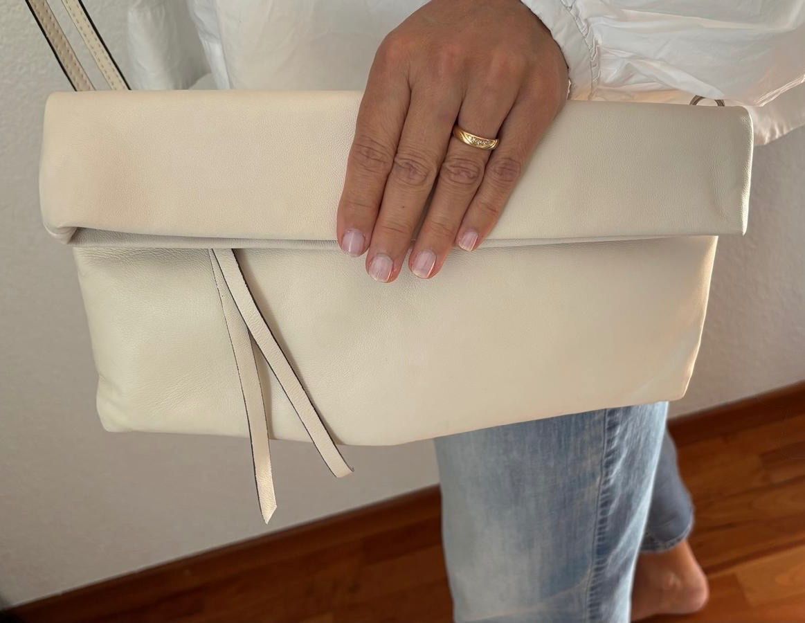Gianni Chiarini Borse da donna: Gianni Chiarini Ledertasche,Clutch  Creme gebraucht – Usato da Neukirch Egnach venduto da Bruno-Privatverkauf 4