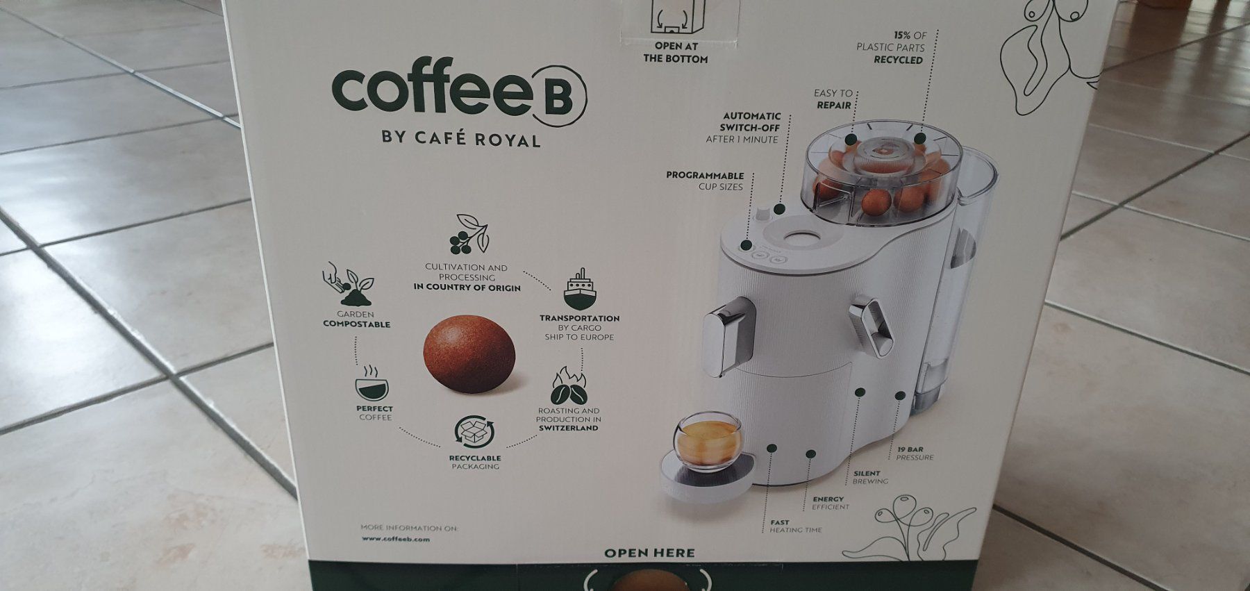 Macchine per caffè & Macchine per espresso: Machine à café Coffee B white avec capsules – Nuovo e nell'imballaggio originale da Moutier venduto da mai_pq7w 4